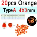 20 Naranjas 4x3mm A