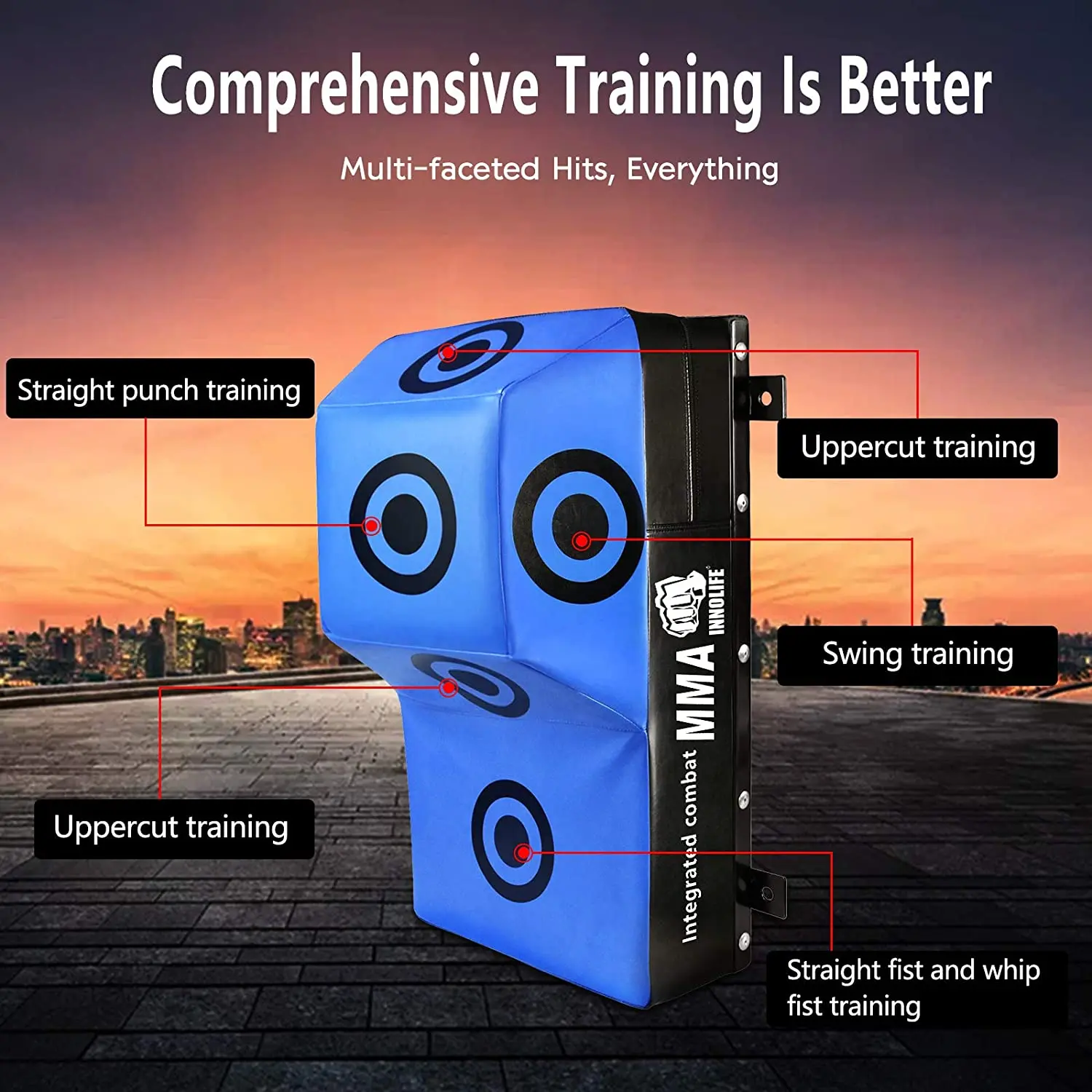 Wall-Mounted Boxing Bag Punching Pad Boxing Punch Focus Target Training Bag Sandbag Category Kickboxing Sanda Taekowndo Sports