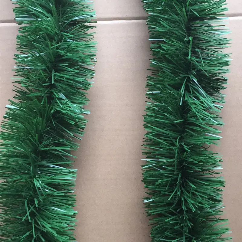 New 2M green top madder Christmas tree decoration Bar Tops Ribbon Garland Christmas Tree Ornaments Tinsel Xmas Party Supplies