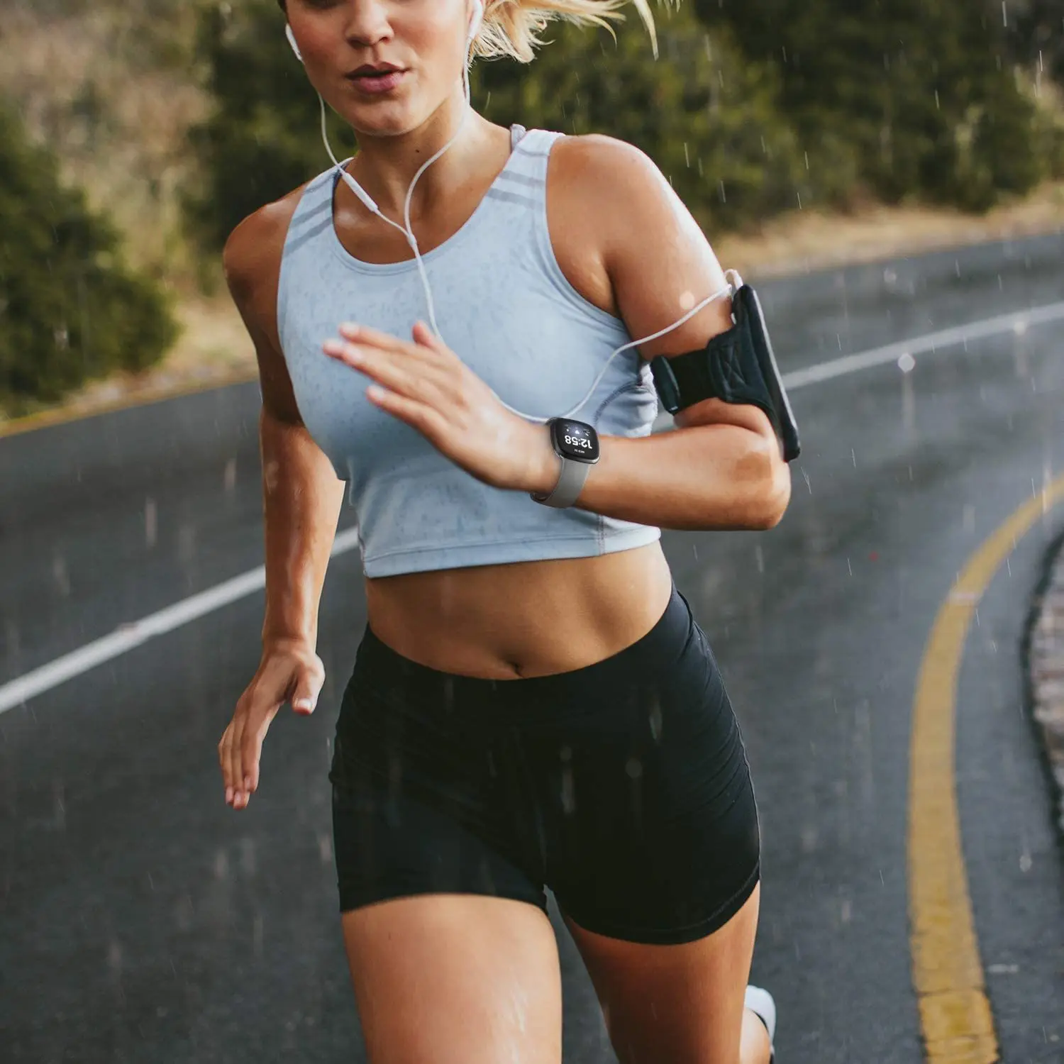 Cinturino per Fitbit Versa 3 cinturino classico in Silicone morbido per cinturino Smart Watch Fitbit Versa 3 per sostituzione Fitbit Sense