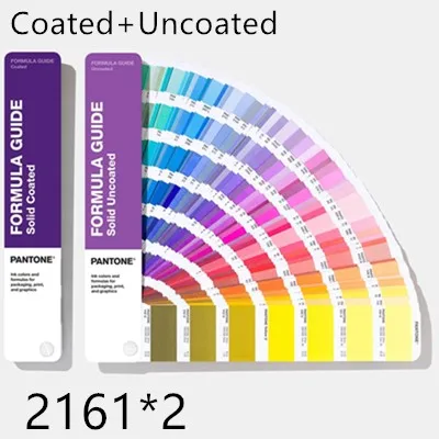 2 PCS Color Card 2161color PANTONE International Solid Coated Color Card C U Color Card GP1601A Pantone Formula Coated Uncoated