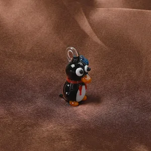 Qianbei-Corner gemischte handgefertigte Murano-Lampenglas, loxzessiv Pinguin-Anhänger, Fit Halsketten, Mode Hauptverkauf Murano Glass Anhänger - №5