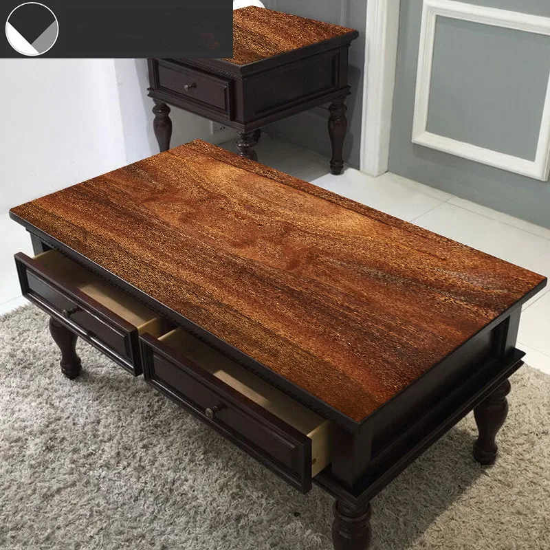 2021 New Wood Pattern Pvc Tablecloths Waterproof Tablecloth Plastic Placemats Table Covers Table Mat Party Non-slip Deco Cover