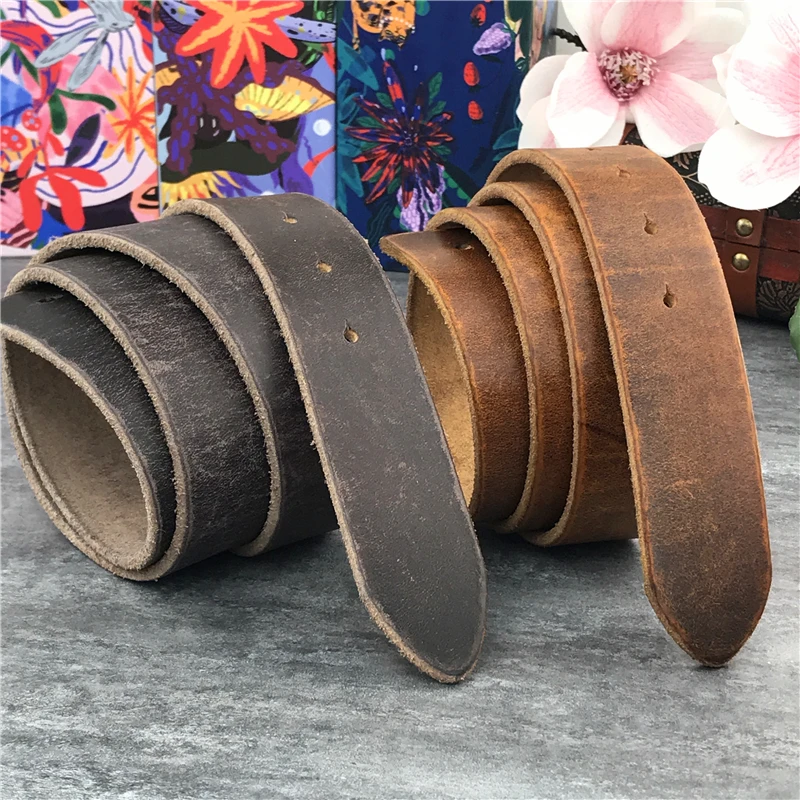 Super Thick Top Quality Genuine Leather Luxury Belts Without Belt Buckle Men Belt Male Strap Ceinture Belt Men 95-125CM SP01