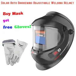 Auto Welding mask  Welder Mask Chameleon Headband Welding Helmet True Color Solar Cell for Welding and Grinding