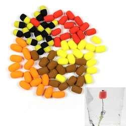 15pcs/pack Fish Baits Lure 8mm Zig Rig Foam Cylinder Carp Fishing Bait Foam Boilie Pop Ups Hook Brown Red Terminal Tackle