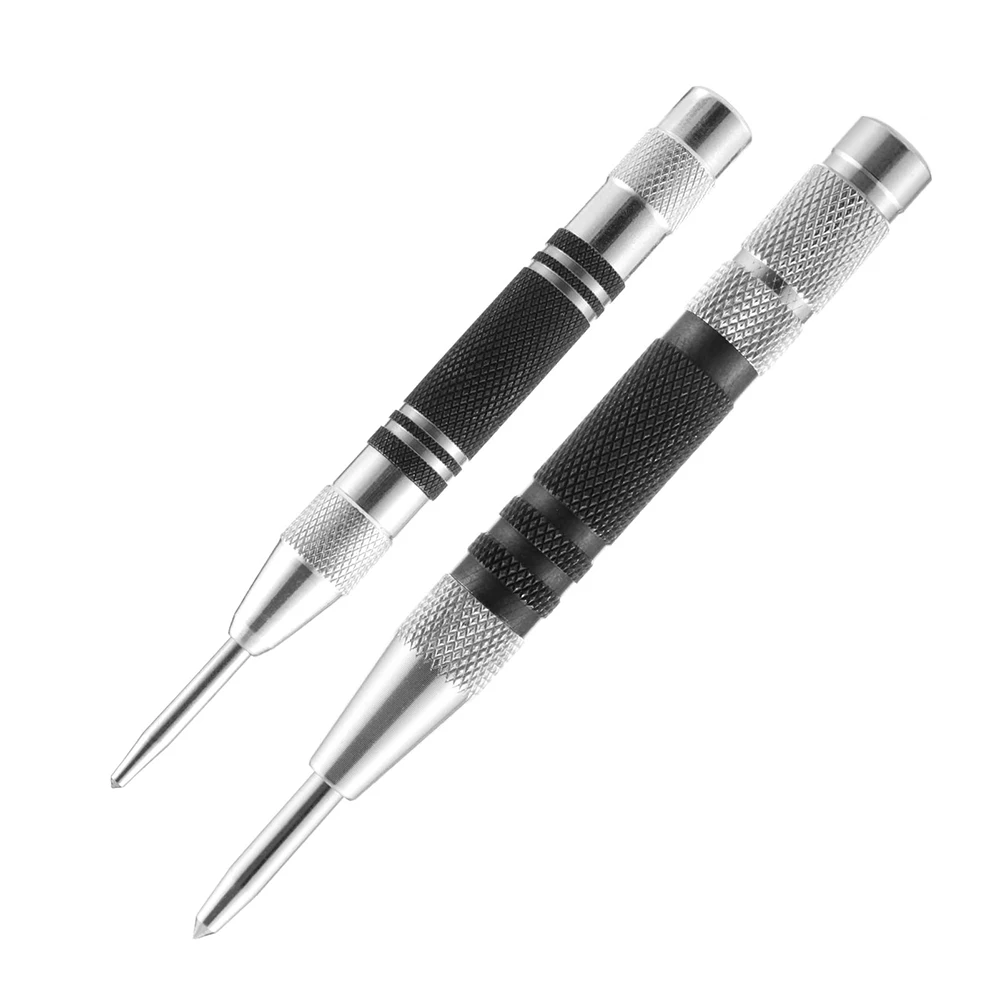 Automatic Center Punch Automatic kerner Center Pin Woodworking Tools Spring Loaded Marker Wood Press Dent Marker Carpenter Tool