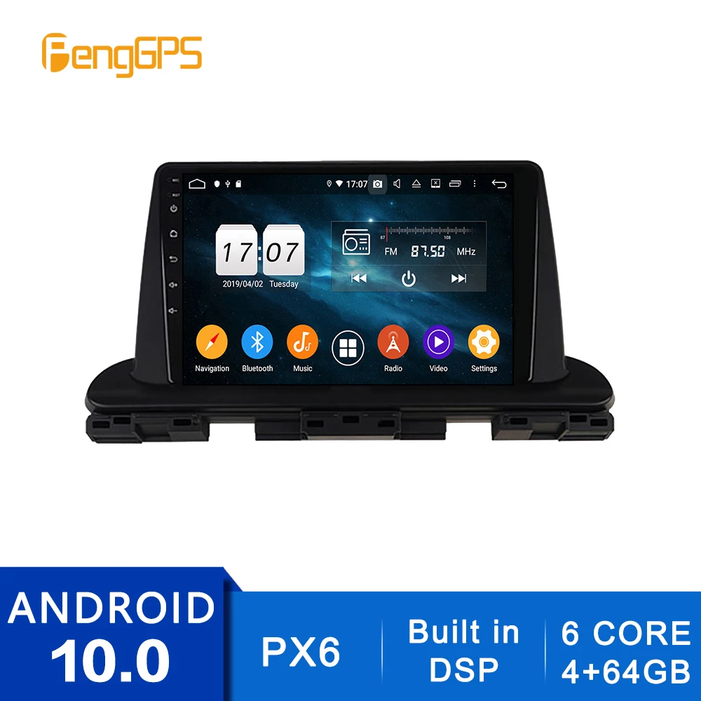 Android 10.0 DVD Player For Kia Seltos 2016-2020 IPS Touchscreen Multimedia GPS Navigation Headunit Radio Carplay PX6 Bluetooth