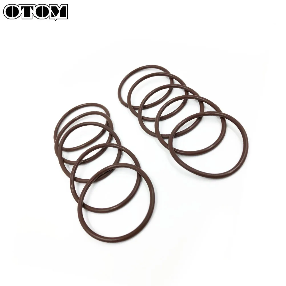 OTOM Pack of 10 Motorcycle Exhaust Manifold Gasket Seal O-ring Fluororubber Circle For YAMAHA YZ250 250cc 2 Stroke Engine Parts