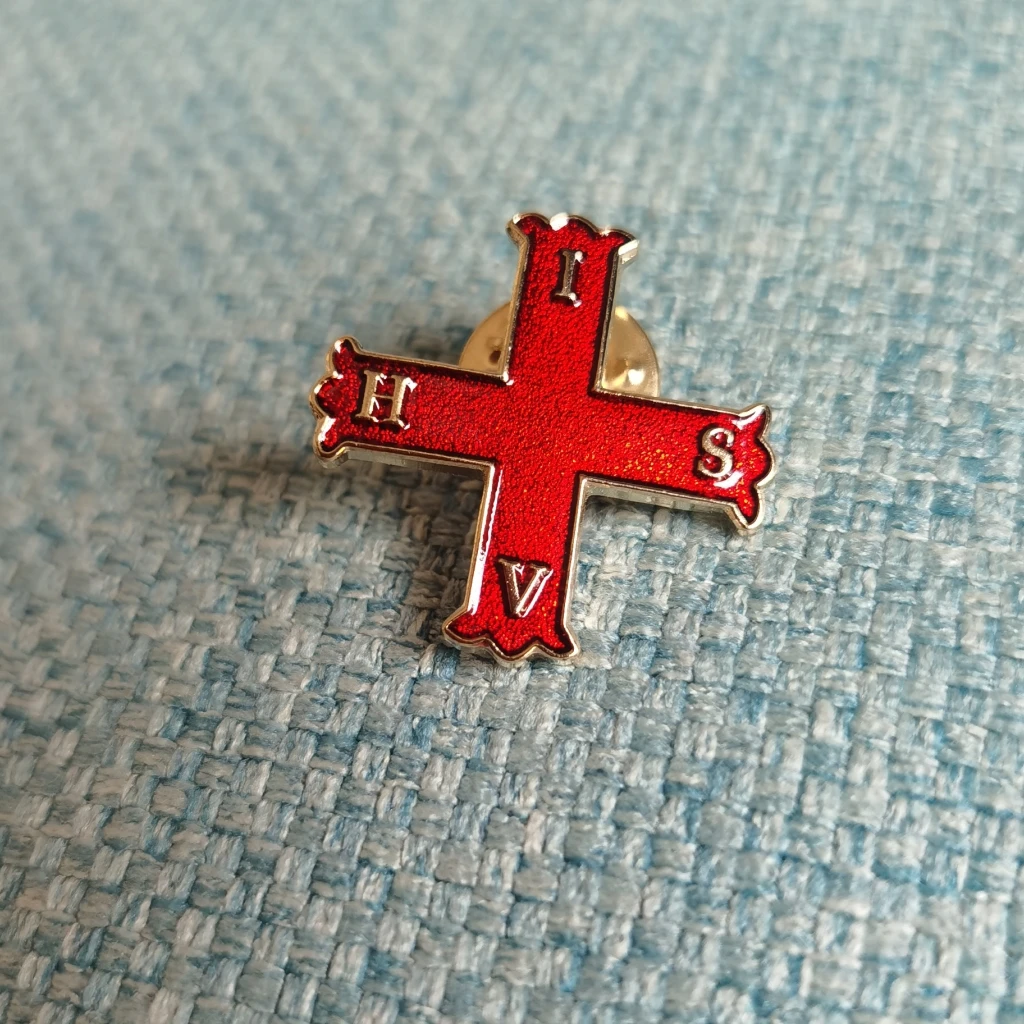 1 PCS Red Cross of Constantine Freemason Masonic Lapel Pin badge