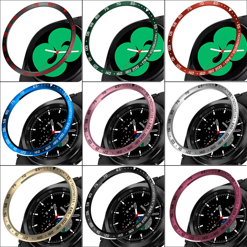 For Samsung galaxy watch 4 Classic 42mm 46mm Bezel Ring Styling Case Cover Protection Stainless Steel Bezel