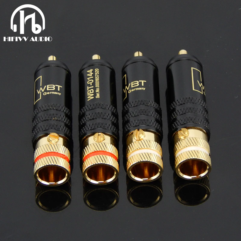 HIFI Audio Power Amplifier Cable WBT RCA Plug Of American Supreme Signal Line Socket Connector