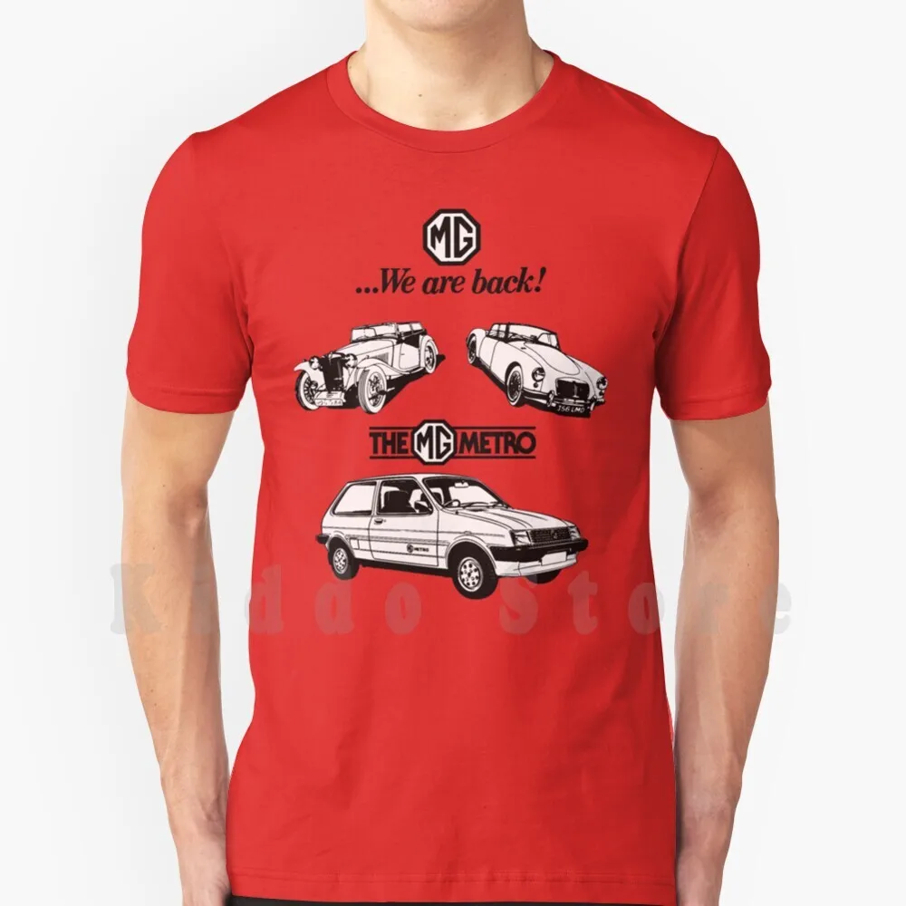 Mg Metro T Shirt Cotton Men DIY Print Cool Tee Austin Morris Mg Metro Minimetro Mini Car Cars British Leyland 1970s 1980s