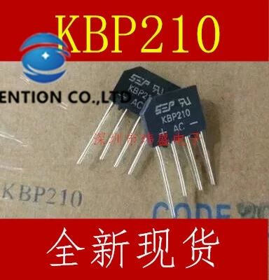 50PCS KBP210/flach/brücke rectifier brücke haufen von SEPTEMBER kbp210g 2 a/1000 v auf lager 100% neue und original