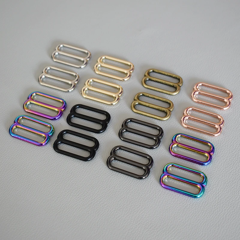 10 Pcs/Lot DIY dog collar Straps Bags Belts Accessories Adjuster Slider for 1 Inch(25mm) Webbing High Quality Plated Metal