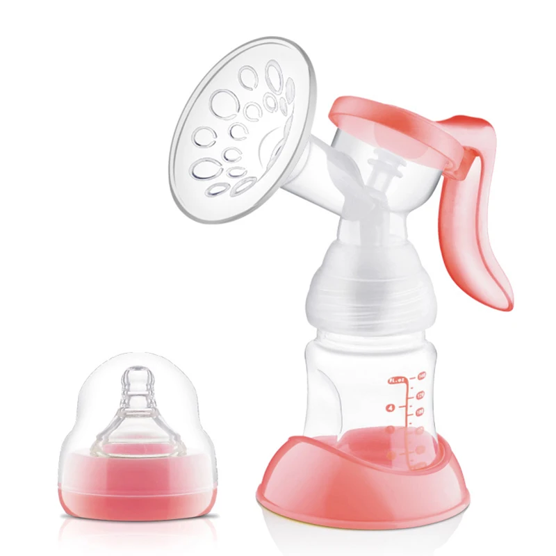 Big Suction  P.P. Material Manual Breast Pumps Breast Feeding BPA Free Manual Breast Pump with Baby Bottle