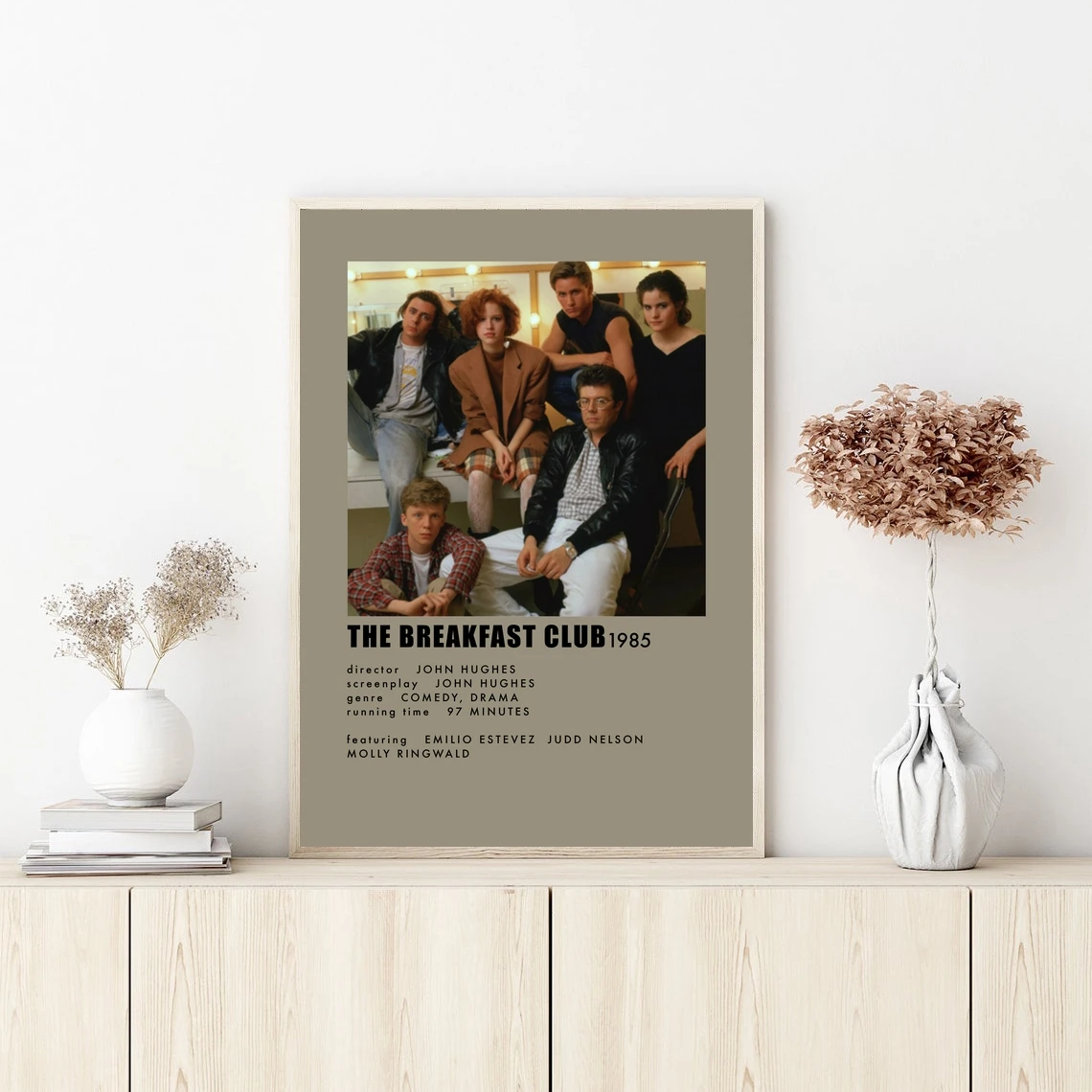 الإفطار نادي خلف المشاهد الفيلم المشارك الرسم على لوحات القماش الجدارية غرفة نوم غرفة المعيشة ديكور المنزل (بدون إطار) #2