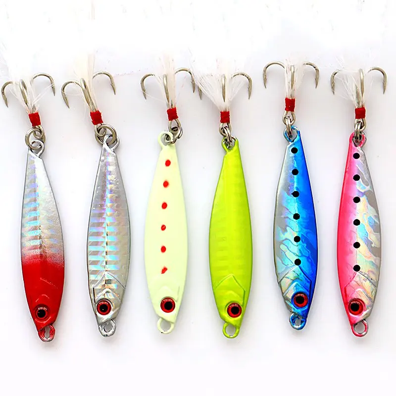 Long Casting Shore Jigging Jigs Luminious Bass Fishing Sea Fishing Freshwater Jig Lure