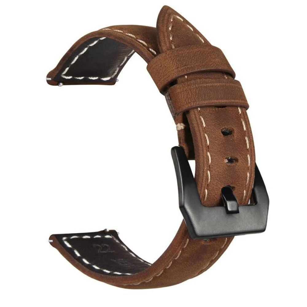 

20mm 22mm Strap for Samsung Galaxy Watch4 Classic Band 46mm 42mm Genuine Leather Wristband Bracelet for Galaxy Watch 4 44mm 40mm