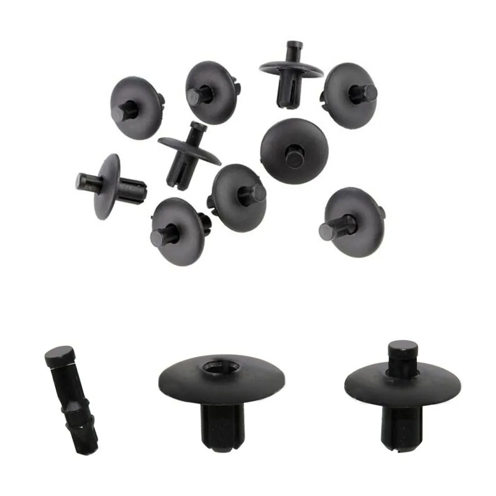 4D0807300 Panel Clips Panel Folder 10pcs 10x Body Trim For Q3 Q5 Q7 A4 A5 A8 Round Shape Black Durable Hot New