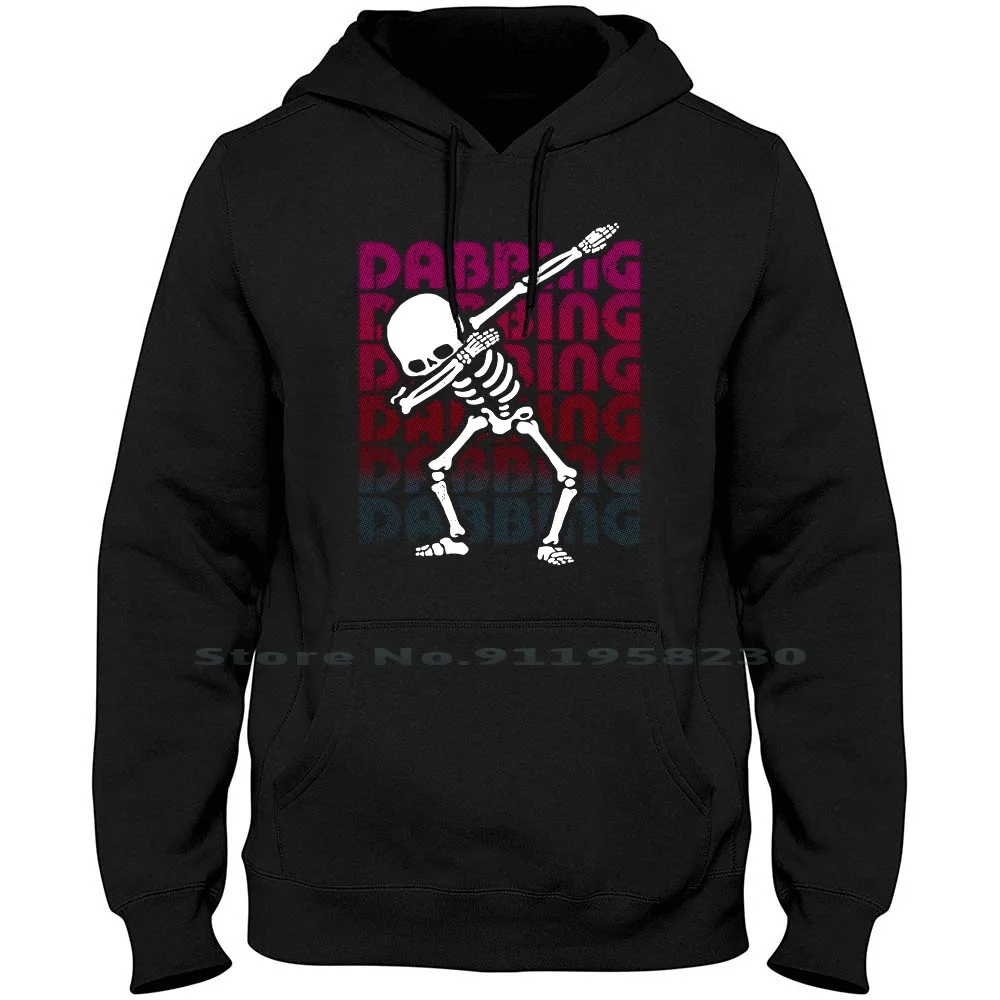 

Dabbing Men Women Hoodie Pullover Sweater 6XL Big Size Cotton Popular Trend Skull Music Dance Tage End Dab Age Ny Funny Music