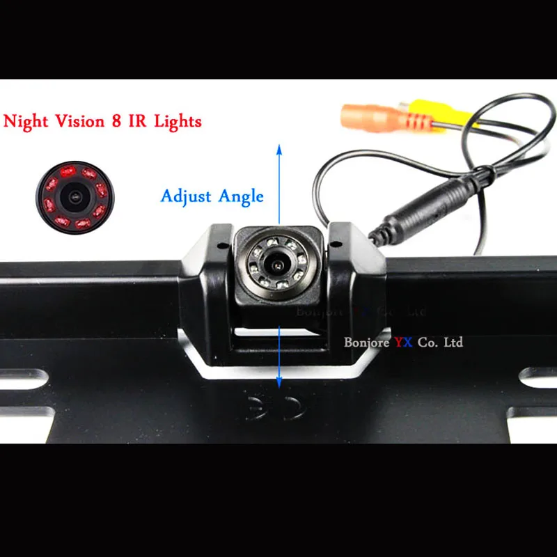 Koorinwoo Wireless Car License Plate Frame Reversing camera parking sensor With HD Digital 5\