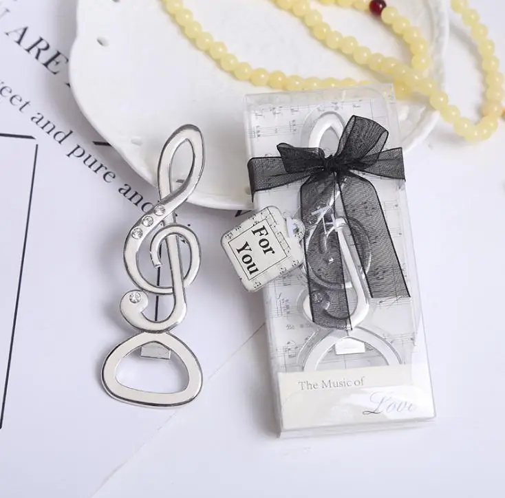 Free Shipping 100pcs Music Note Bottle Openers Wedding Favors Love Letter Beer Bottle Opener Party Gift Sn1832 Wholesale