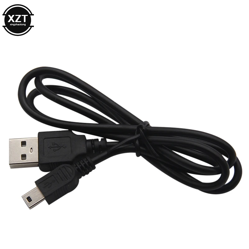 1 قطعة كابل شحن سلك مهايئ USB 2.0 ألف ذكر إلى Mini 5 دبوس B أفضل أسود طول 80 سنتيمتر كابلات البيانات تمديدات كابلات USB