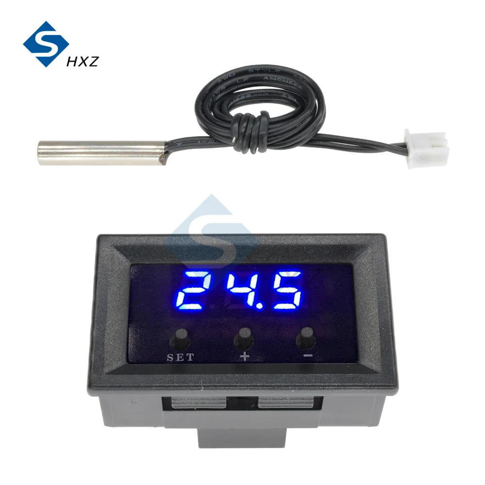 W1209 LED Digital Temperature Controllear Thermostat Temperature Control Thermostat Switch Plate With Thermal Wire Case Sensor