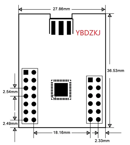 CC2530 CORE-BOARD 2.4G with rubber antenna zigbee