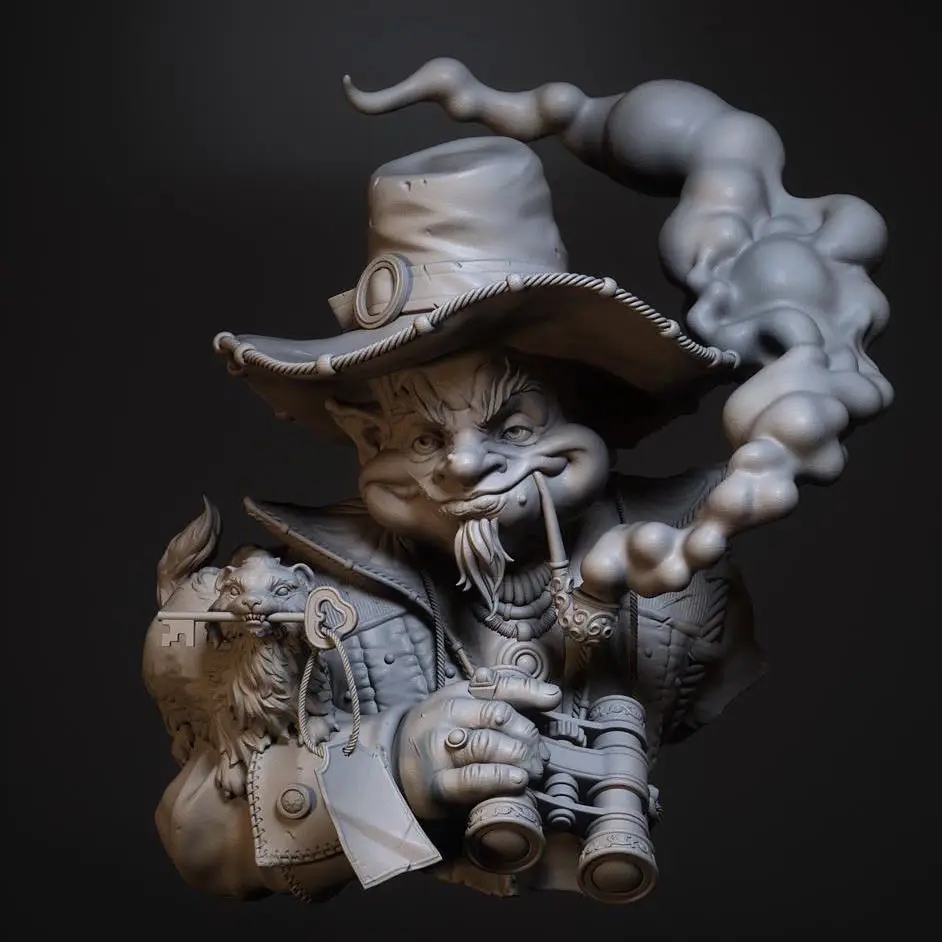 

1/10 Модель бюста из смолы GK, комплект в разобранном и неокрашенном виде