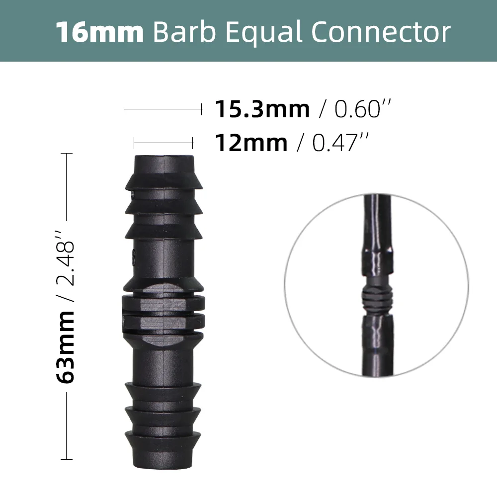 10 sztuk nawadnianie ogrodu 16mm kolczasty Tee podlewanie złącze dla mikro kapanie System1/2 \'\'rura PE rury armatura do węży