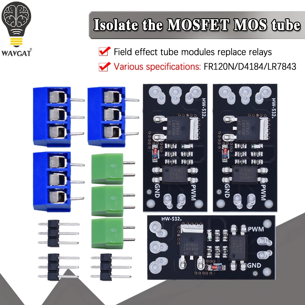 FR120N LR7843 AOD4184 D4184 Isolated MOSFET MOS Tube FET Module Replacement Relay 100V 9.4A 30V 161A 40V 50A Board