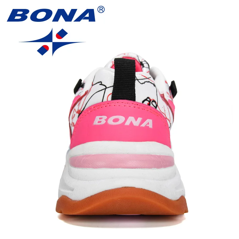 BONA New Designers Mesh Breathable Running Shoes Women Outdoor Walking Shoes Woman Fashion Sneakers Ladies Jogging Footwear