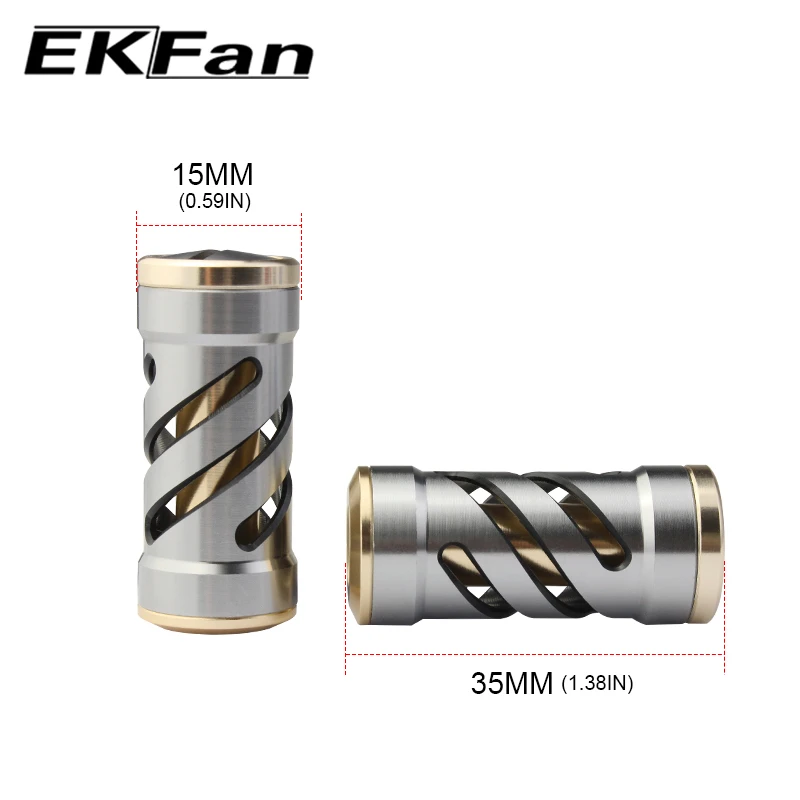 EKFan Perilla mango carrete aluminio para baitcasting y gota de agua - imagen 3