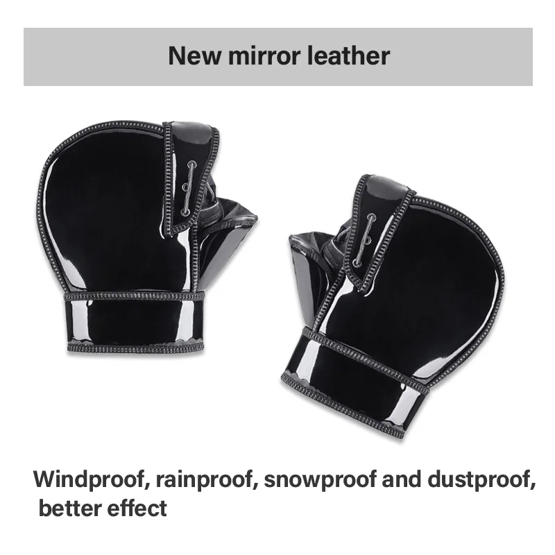 1 Paar Motorrad-Lenkermuffen Winter-Fahrradhandschuhe Wasserdichte Lenkerhandschuhe Schneemobil E-Bike Motorrad Thermo-Handschuhe – Detail 26