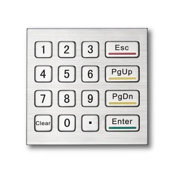 4X4 Matrix IP65 Waterproof ATM Access Control Terminal Industrial Vending Machine Number Metal Keypad Inox Keypad