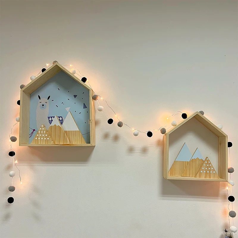 

Шерстяная войлочная гирлянда pompom Uncle Allen Style