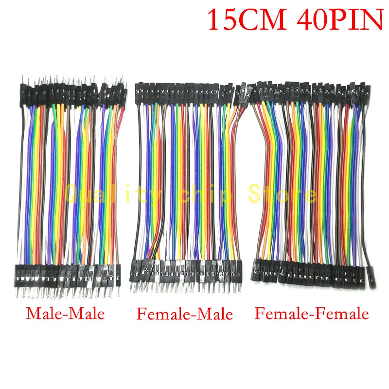 

Dupont Line 20CM 40Pin Male to Male + Male to Female and Female to Female Jumper Wire Dupont Cable for Arduino DIY KIT