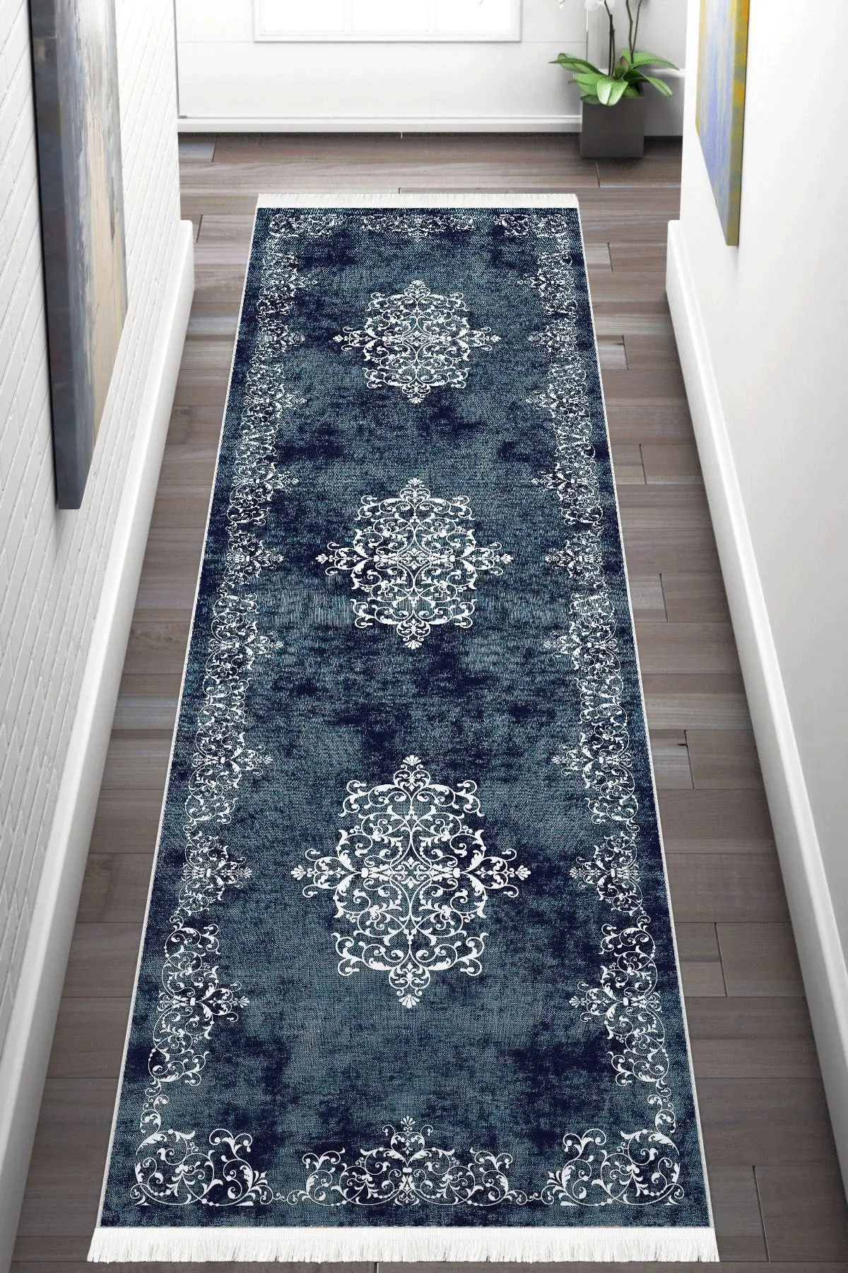 80 cm x 220 cm Decorative Slip-Resistant Cotton-Based Runner Carpet