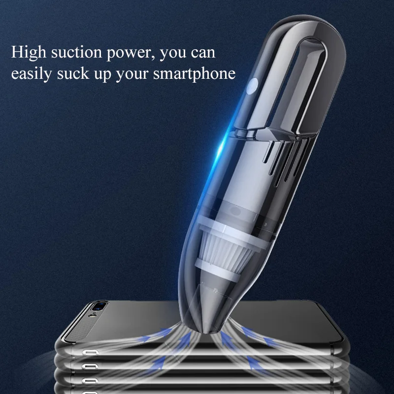 RACEFAS Handheld Wireless Car Vacuum Cleaner For Home Portable Mini Cordless Vacuum Cleaner For Car  Wet And Dry Car Products