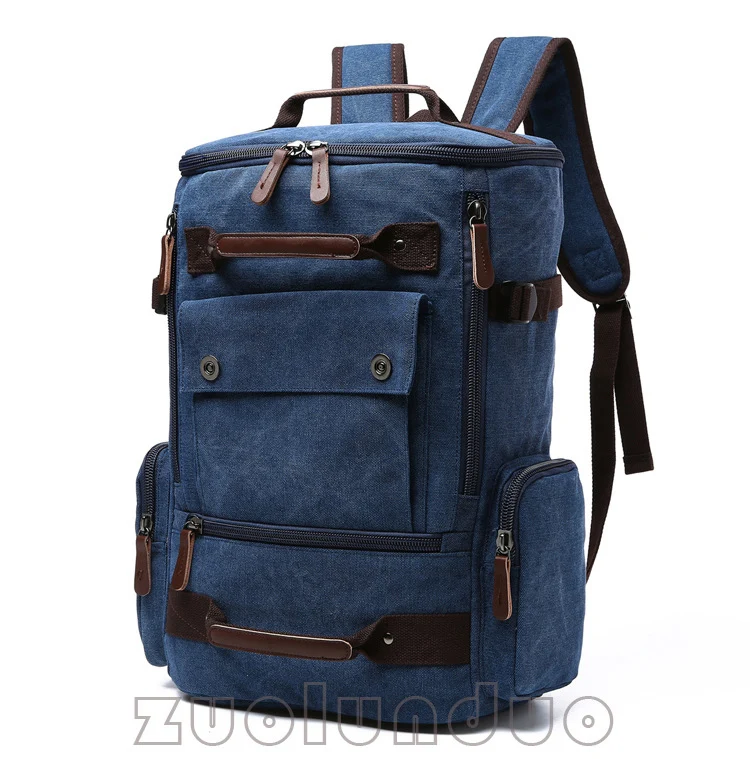 Männer Rucksack Vintage Leinwand Rucksack Schule Tasche männer Reisetaschen Große Kapazität Rucksack Laptop Rucksack Tasche Rucksack – Detail 9