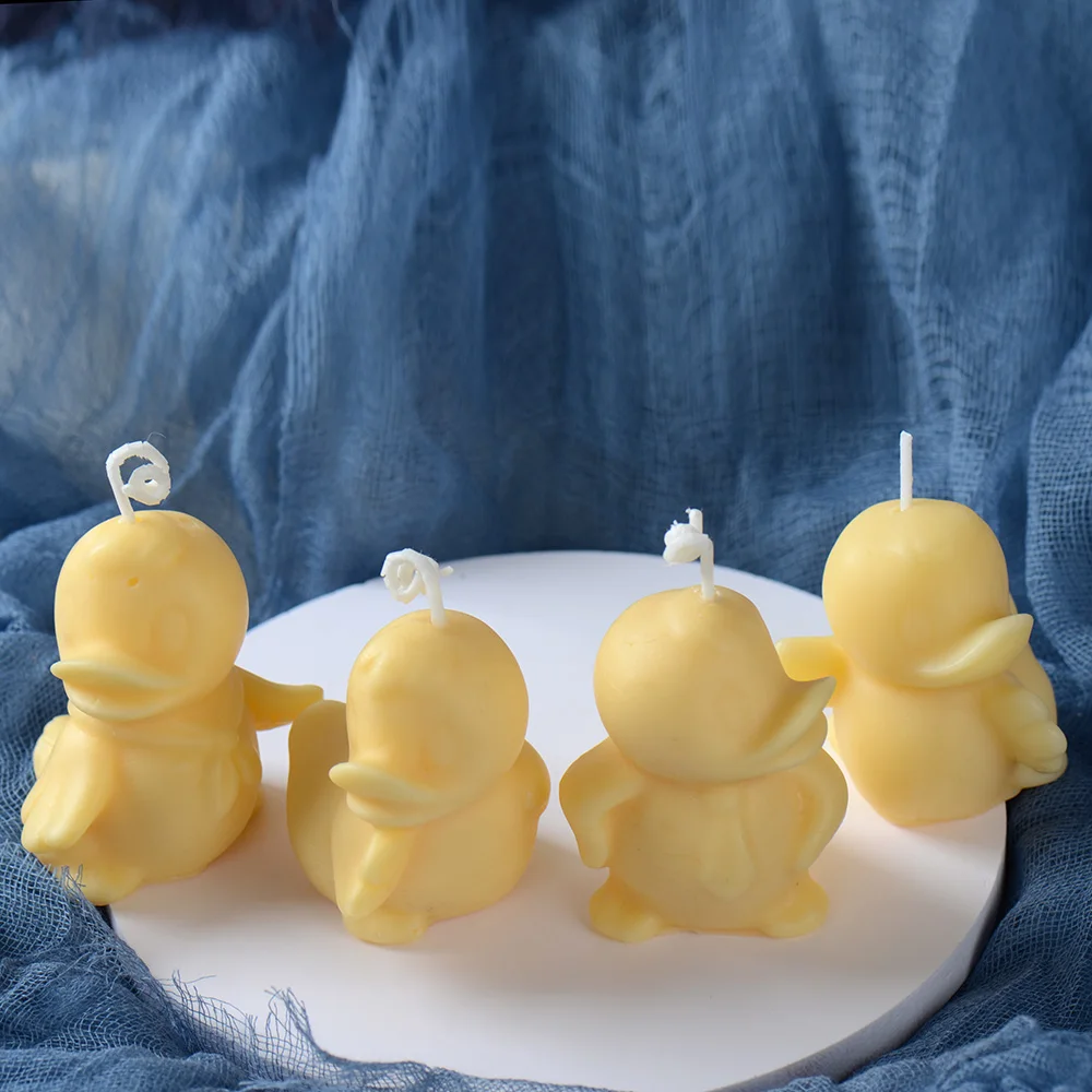 3D Cute Duck Silicone Mold Animal Candle Baby Soap Mold Aromatherapy Candle Mould DIY Crafts Decor Making Tool