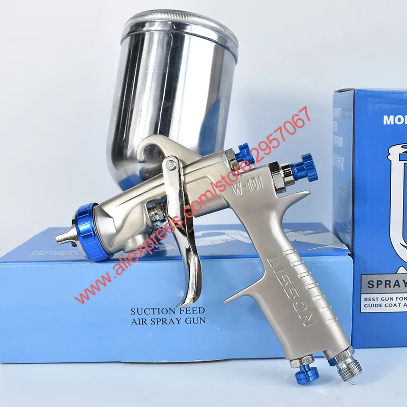 W-101 Professional Paint Spray Gun 1.0/1.3/1.5/1.8mm Nozzle HVLP Water Based Air Spray Gun Airbrush Painting Gun for Car