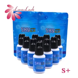 SKY S+ Glue Individual Fast Drying Eyelash Extensions Glue Black Cap 5ml Korea Adhesive Black Beauty Shop Tools