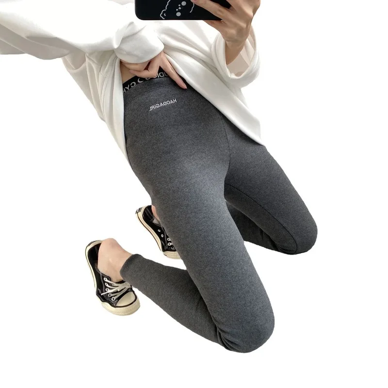 Leggings frauen Stickerei Plus Samt frauen Kleidung Neue Koreanische Verdickung Hohe Taille selbst-anbau und Externe Verschleiß