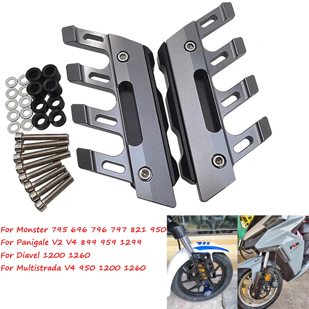 Переднее крыло двигателя для Ducati Monster Panigale демоel Multistrada 1200 1260 1299 795 796, боковое защитное покрытие, брызговики, слайдеры