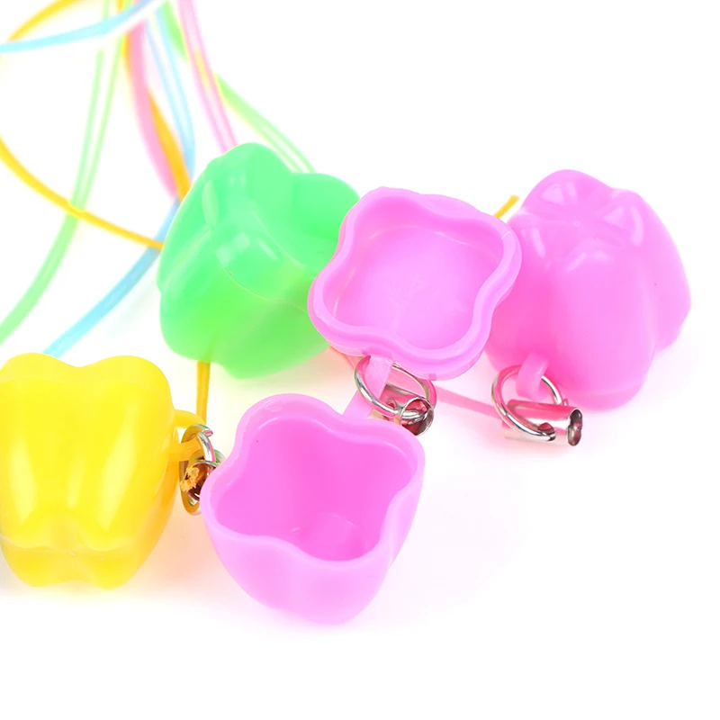 10/5/1pcs Colorful Baby Kids Milk Tooth Storage Box Organizer Children\'s Souvenir Save Baby Teeth Keepsake Holder random