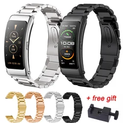 Stainless Steel Watch Strap Band For HUAWEI Talk Band B6 Talkband B3 Wrist Band Replacement Strap Metal Bracelet Belt with Tool