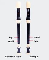 Alto Recorder of Germanic and Baroque, 8 Hole Clarinet, F Key Vertical Flute, Musical Instruments 3